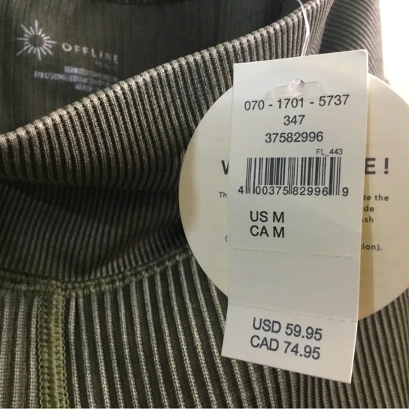 NWT Aerie Offline hi-rise army/olive green leggings - Picture 8 of 8